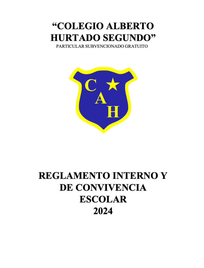 Reglamento interno y de convivencia escolar 2024-2025